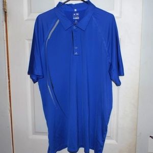 Men's Adidas Puremotion Blue Golf Polo XL